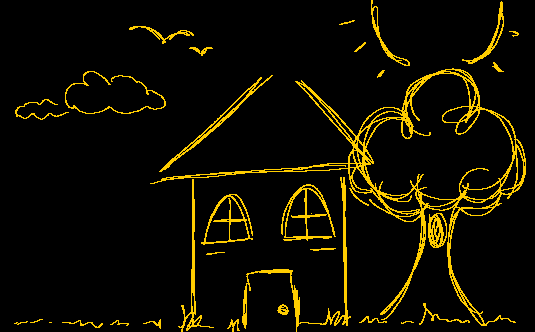 A home peaceful in its newfound peace and quiet